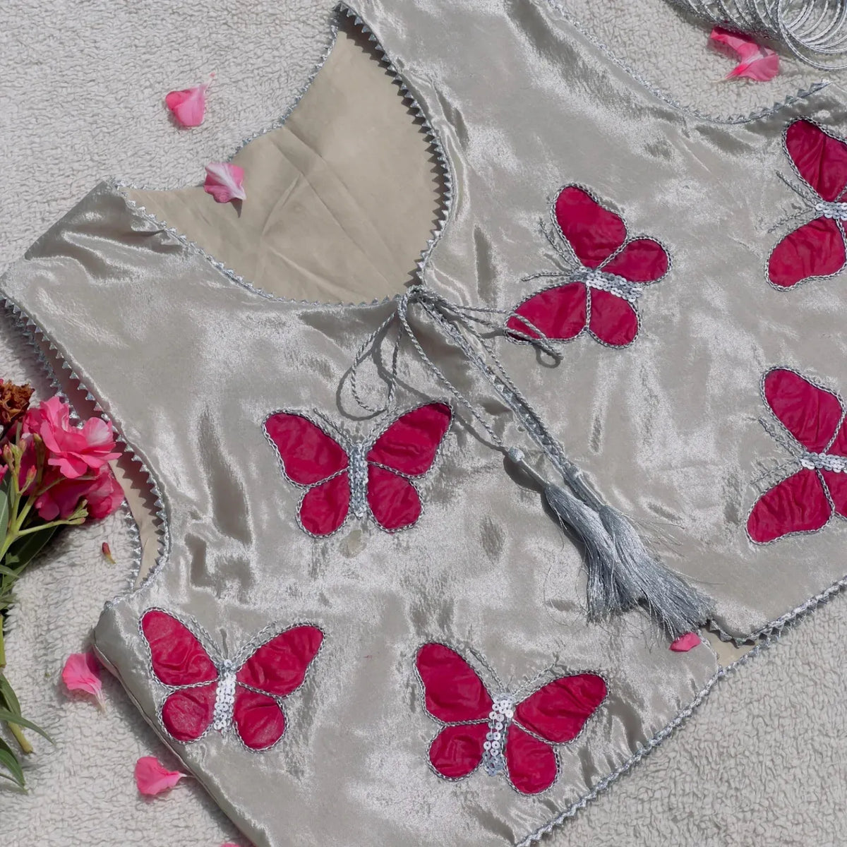 Butterfly Bloom Embellished Koti
