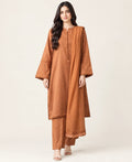 Caramel Brown 3-Piece Lawn Suit with Georgette Dupatta