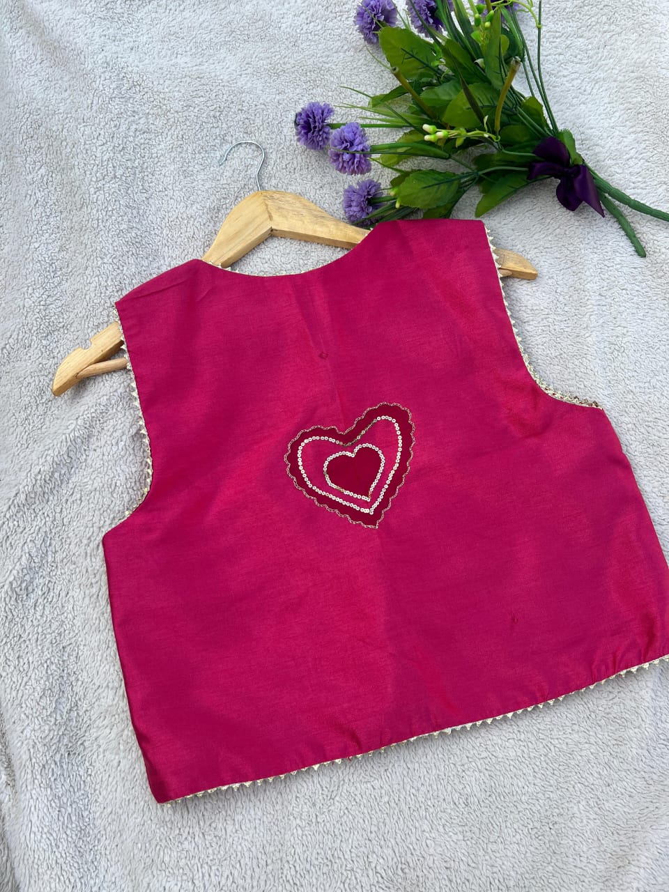 Handmade Embellished Heart Koti