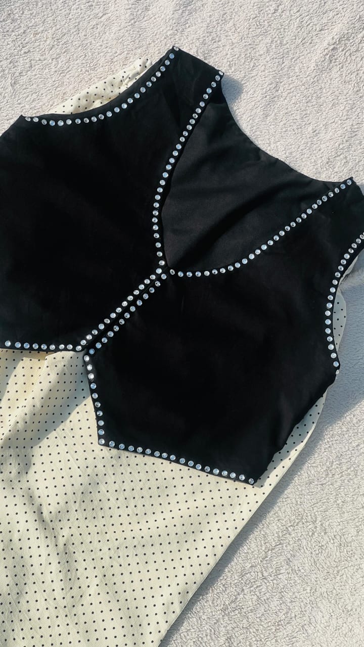 Midnight Studded Cotrai Waistcoat