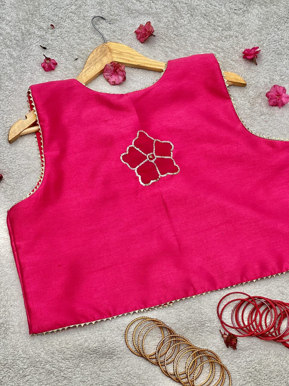 Floral Sequin Bloom Koti